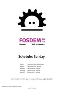 Software / Free software / FOSDEM / PostgreSQL / LLVM / American Solar Challenge