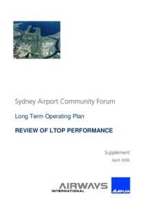 Sydney Airport Long Term Operating Plan (LTOP)