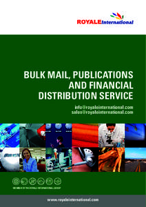 BULK MAIL, PUBLICATIONS AND FINANCIAL DISTRIBUTION SERVICE [removed] [removed]