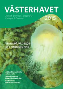VÄSTErHAVET Aktuellt om miljön i Skagerrak, Kattegatt & Öresund 2015