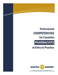 Professional  COMPETENCIES for Canadian  PHARMACISTS