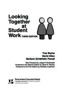 Looking Together at Student Work THIRD EDITION