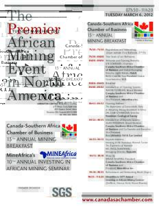 The Premier African Mining Event in North