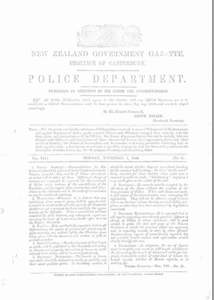 Police gazette [New Zealand government gazette, Province of Canterbury.]
