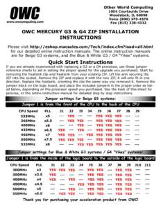 Computer hardware / Power Macintosh G3 / Zero insertion force / PowerPC G4