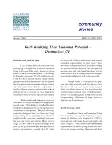 community stories ISBN #[removed]October 2006