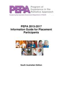 PEPA[removed]Information Guide for Placement Participants South Australian Edition