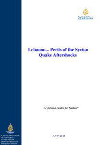 Microsoft Word - Lebanon-Perils of the Syrian Quake Aftershocks.doc