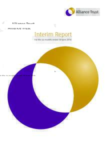 Interim Report For the six months ended 30 June 2016 2 | Alliance Trust PLC Interim Report 2016	  Results for 6 months to 30 June 2016