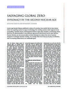 THE RUSI JOURNAL  SALVAGING GLOBAL ZERO