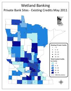 Wetland Banking  b Private Bank Sites - Existing Credits May 2011 (