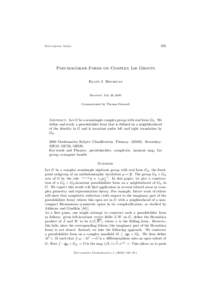 595  Documenta Math. ¨hler Forms on Complex Lie Groups Pseudoka