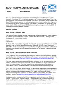 Scottish vaccine update: issue 5: March/April 2009