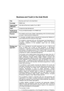 Microsoft Word - 2l_MiddleEast_Business-Youth-Arab-World_26Nov07_