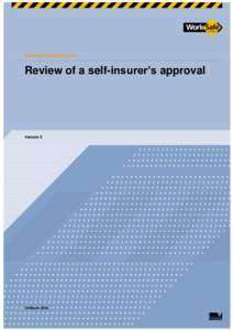External Guideline #19  Review of a self-insurer’s approval Version 5