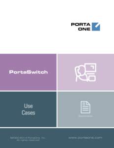 PORTA ONE PortaSwitch  Use