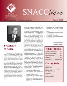 SNACCNews  SNACC SOCIETY OF NEUROSURGICAL ANESTHESIA AND CRITICAL CARE