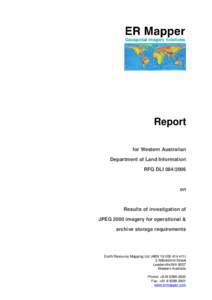 Report for Western Australian Department of Land Information RFQ DLI[removed]on