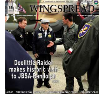 A publication of the 502nd Air Base Wing – Joint Base San Antonio  JOINT BASE SAN ANTONIO-RANDOLPH No. 47 • NOVEMBER 28, 2014