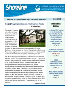 Page  April 2014 news from the Florida Shore and Beach Preservation Association