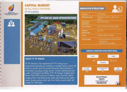 CAPITAL MARKET MINISTRY OF STATE OWNED ENTERPRISES INITIAL PUBLIC OFFERING PT PP ENERGI