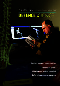 Australian  Autumn/Winter Issue Volume 17 Number[removed]DEFENCESCIENCE