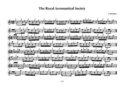 The Royal Aeronautical Society L Davidson Kr œ