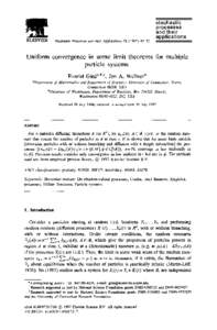 ELSWIER  stochastic processes and their applications