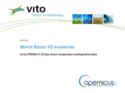 Water Bodies V2 algorithm