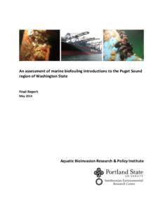 An assessment of marine biofouling introductions to the Puget Sound region of Washington State