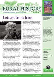 RURAL HISTORY TO DAY Rural History Today is published by the British Agricultural History Society Issue 26 | February 2014