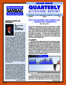 INLAND EMPIRE  QUARTERLY ECONOMIC REPORT RIVERSIDE