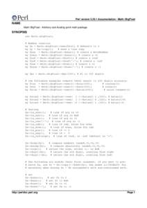 Arbitrary-precision arithmetic / Floating point / Modular exponentiation / NaN / Rounding / Integer / Natural logarithm / Binomial coefficient / Methods of computing square roots / Mathematics / Computer arithmetic / Square root