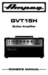 ®  GVT15H Guitar Amplifier  full