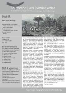 Issue 8  Autumn 2006 Recherche Bay Recherche Bay - purchased:
