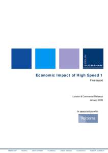 Economic Impact of High Speed 1 - Final report