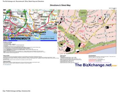 The BizXchange.net | Bournemouth Office Street Map and Directions  Directions & Street Map