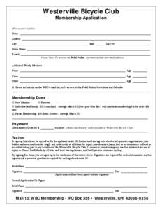 Microsoft Word - Westerville Bicycle Club Application.doc