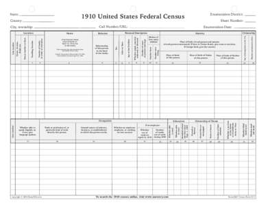 United States Census / Enumeration / Census / Enumerated type