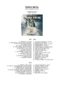 FRENCH METAL Dans la gueule du loup Compilation 55 groupes Sortie : Juin[removed]CD 1