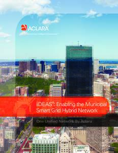Create Your Intelligent Infrastructure™  iiDEAS®: Enabling the Municipal Smart Grid Hybrid Network One Unified Network By Aclara