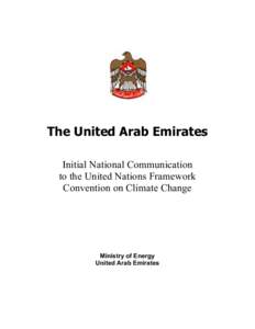 Microsoft Word - UAE Initial National Communication.doc