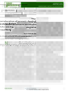 The acceleration of oceanic denitrification during deglacial warming