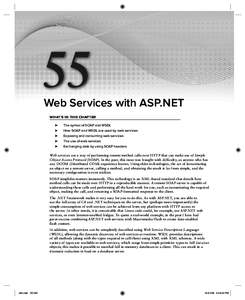 55  Web Services with ASP.NET WHAT’ S IN THIS CHAPTER ➤