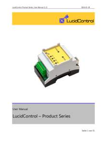 LucidControl Product Series, User Manual28 User Manual