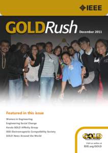The quarterly newsletter of IEEE GOLD for young professionals December[removed]Featured in this issue