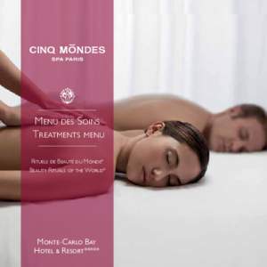 Menu des Soins Treatments menu Rituels de Beauté du Monde® Beauty Rituals of the World®  Monte-Carlo Bay