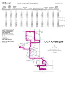 UGA Overnight  Operates Monday through Thursday nights only. Updated: [removed]