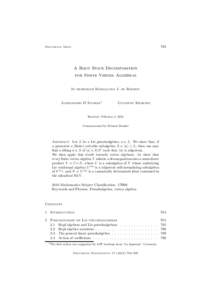 783  Documenta Math. A Root Space Decomposition for Finite Vertex Algebras