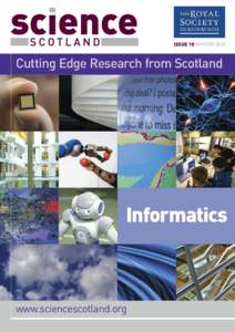 ISSUE 10 WINTER[removed]Cutting Edge Research from Scotland Informatics